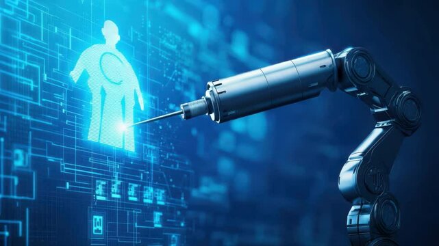 Robotic Arm Interacting with Digital Interface for Advanced Technology and Innovation in Automation Fields