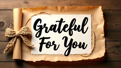 grateful for you, farmhouse gratitude note