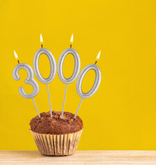 Candle number 3000 - Number of followers or likes