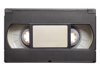 vhs video cassette isolated on white background. PNG Transparent file type with high definition quality And vibrant color grading Available.