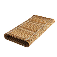 Minimalist Eco Straw Beach Mat with Sleek Design Isolated on Transparent Background