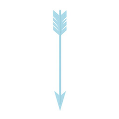 Minimalistic Arrow with a Clear Silhouette in Soft Isolated on Transparent Background