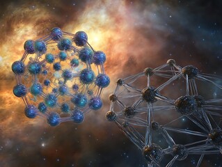 Diverse Chemical Elements Compose a Floating Molecular Sphere Rotating in Space