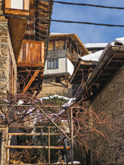 Winter view of Village of Kovachevitsa, Bulgaria