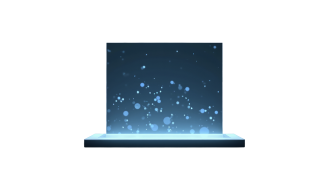 3D Holographic Display – Futuristic Floating Interface