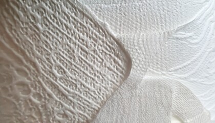 Obraz premium a close up view of a white toilet paper showing delicate paper texture