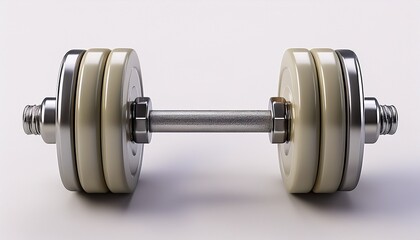 3d dumbbell isolated on white
