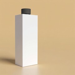 white box mock-up on white background