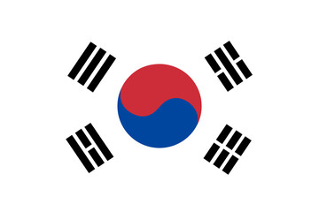 South Korea Flag Vector