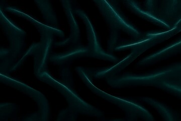 Deep green velvet fabric texture, elegant and rich. Ideal for fashion, interiors, and backgrounds.