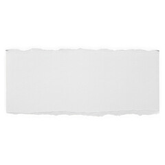 Obraz premium White paper torn edge piece isolated on transparent background
