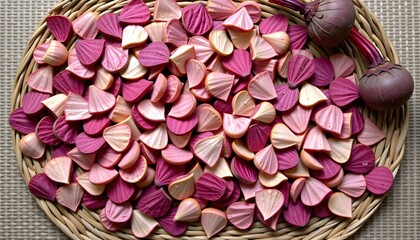 Colorful lotus seed snacks photography market stall food display natural light close-up view for culinary enthusiasts