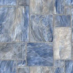 textured 3d backdrop of blue-stoned wall - Seamless , pattern , background , tile