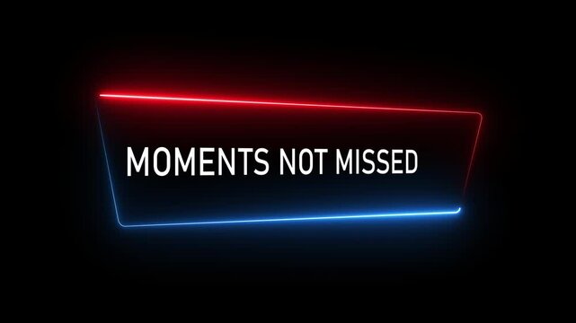 Moments Not Missed &ndash; Short Emotional Text Animation Video.