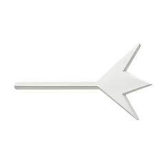 Minimal Arrow with a Crisp Structure in Pure Isolated on Transparent Background
