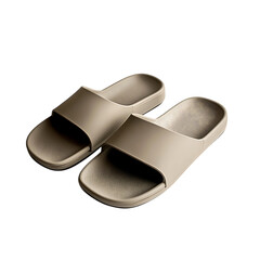 Minimalist Slip On Sandals With A Streamlined Silho Isolated on Transparent Background