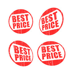 set of red stamps best price text