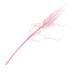Artistic Arrow with Dynamic Motion in Soft Rose Col Isolated on Transparent Background