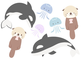 海の生き物セット
