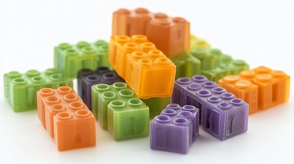 Fototapeta premium Colorful fruit-flavored building blocks