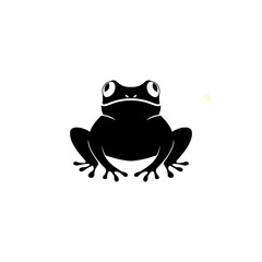 simple animal frog logo design