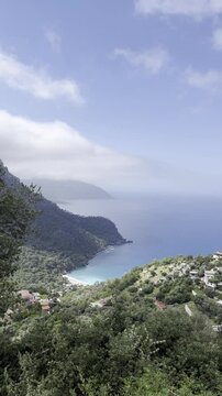 Stunning coast of the sea