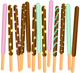 빼빼로가 나란히