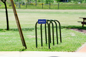 Empty Bike Rack