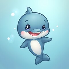 Cartoon Dolphin Illustration