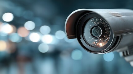 Surveillance security cameras monitoring