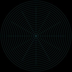 Target aim abstract seamless texture with spider-like line drawing on dark background surface
