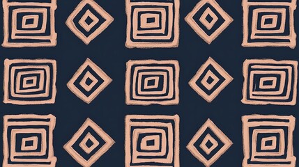 Geometric textile pattern with dark blue.