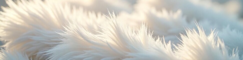 Obraz premium Close-up of delicate white feathers, soft texture, sunlight illuminating the fluffy plumes, natural beauty, pristine, ethereal , soft plumage, light, plume
