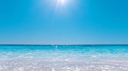 Blue Ocean with Clear Sky