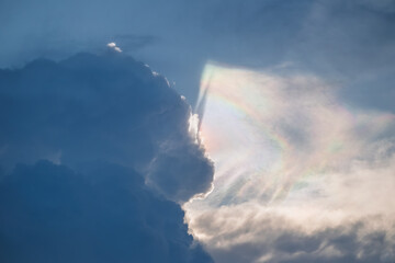 Cloud Iridescence and Sunlight