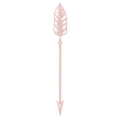 Minimalistic Arrow with Precise Linework in Powder Isolated on Transparent Background