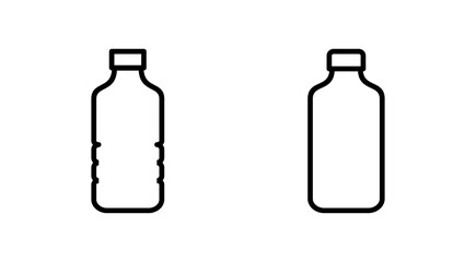 Bottle icon vector. bottle sign and symbol