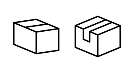 Box icon vector. box sign and symbol, parcel, package