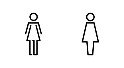 Female icon vector. woman sign and symbol