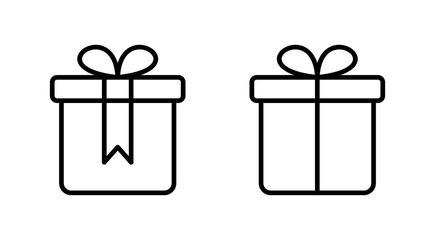 Gift icon vector. gift sign and symbol. birthday gift