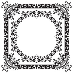 Ornamental Frames with Soft Geometric Decoration