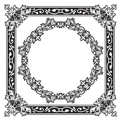 Ornamental Frames with Geometric Outline and Style