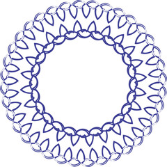 round frame made of round lace