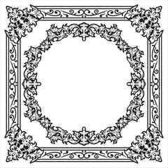 Elegant Symmetry in Outline Ornamental Frames