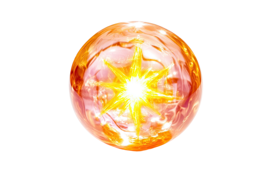 Radiant sphere of concentrated energy