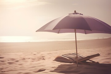 beach with umbrella
