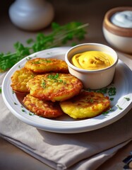 Luxemburger Gromperekichelcher – Kartoffelpuffer-Vorspeise