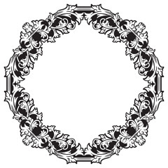 Decorative Lineart Ornamental Frames for Editorial Design