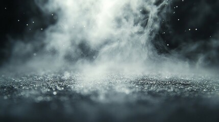 Mysterious Smoke and Glitter Background