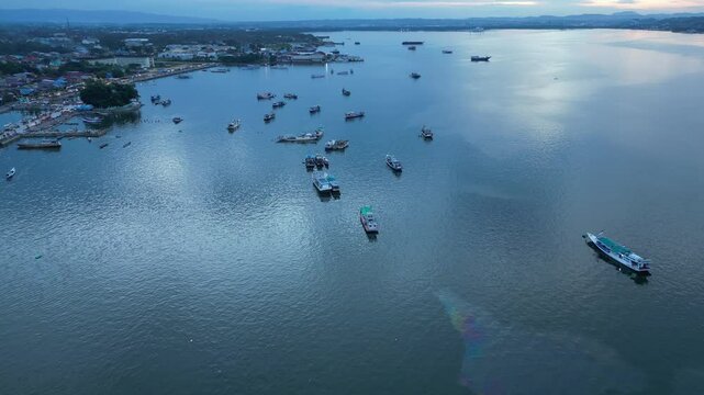 Aerial view of kendari bay